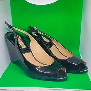 Michael Kors Black Patent Heels 3 1/2" heels.